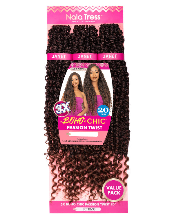 3X BOHO CHIC PASSIOIN TWIST 20"