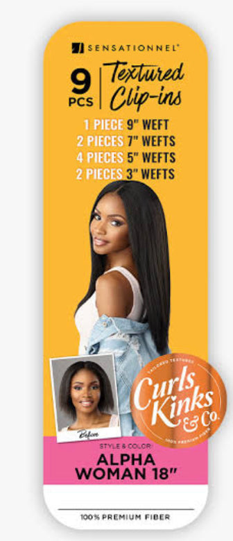 CLIP-IN ALPHA WOMAN 18" - CURLS KINKS & CO