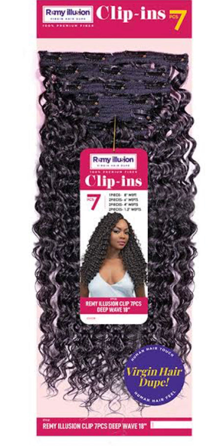 REMY ILLUSION CLIP 7PCS DEEP WAVE 18"