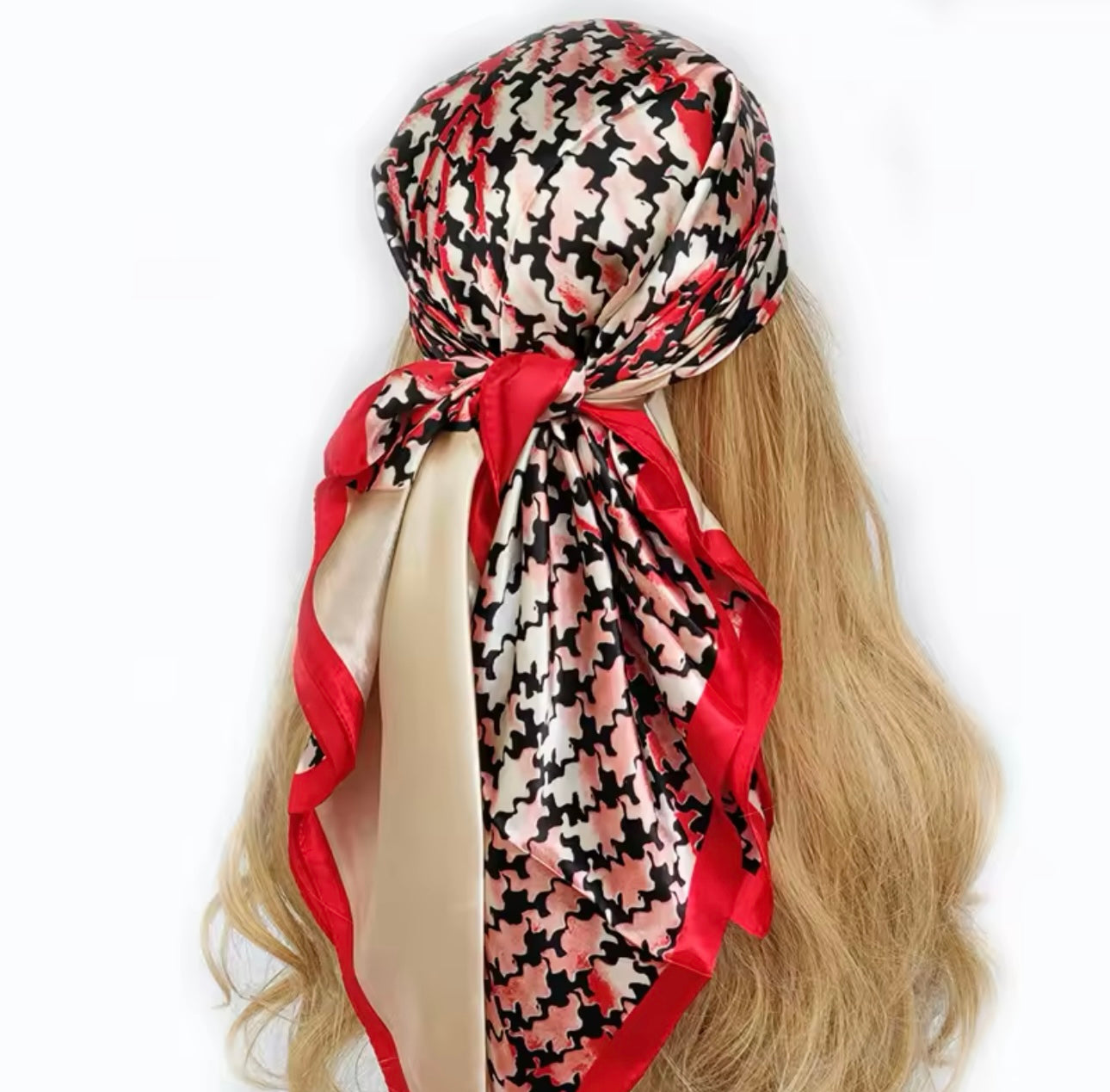 Bandanna Luxury Brand 90*90cm Versatile Silk Scarf Women Large Shawl