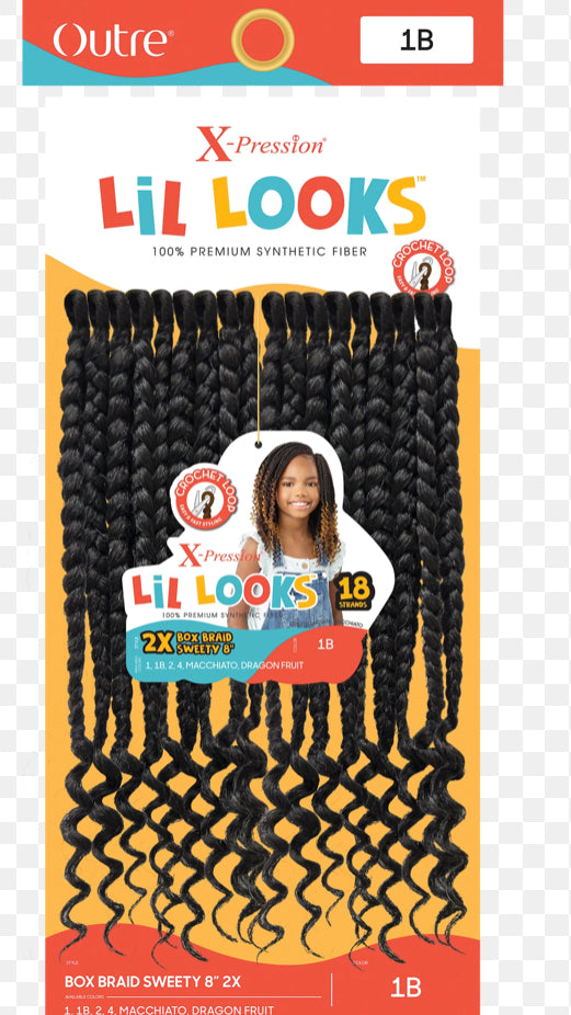 X-PRESSION - LIL LOOKS - BOX BRAID SWEETY 8" 2X