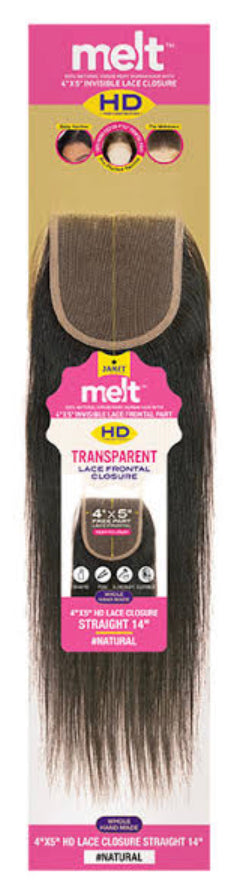 MELT 4X5 HD LACE CLOSURE STRAIGHT 14"(N)