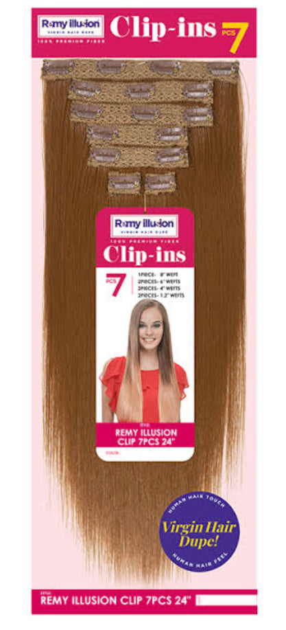 REMY ILLUSION CLIP 7PCS 24"