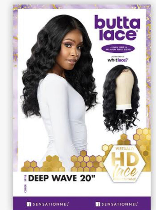 BUTTA LACE WIG - DEEP WAVE 20" (HH MIXED)