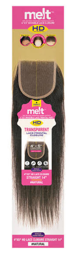 MELT 4X5 HD LACE CLOSURE STRAIGHT 12"(N)