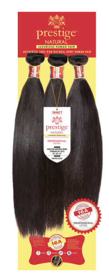 PRESTIGE NATURAL REMY STRAIGHT W 3PCS (14"16"18")-613