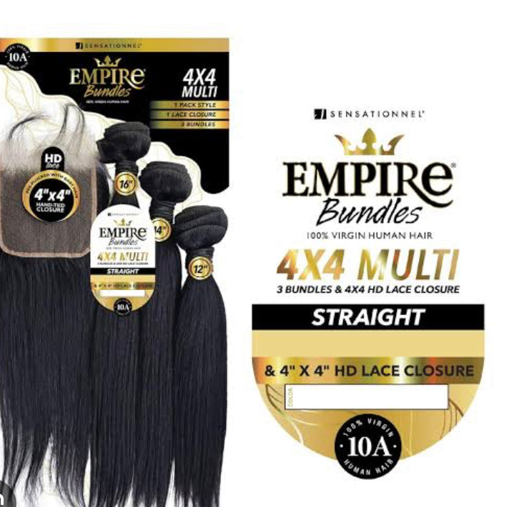 HH STRAIGHT (EMPIRE BUNDLES 4X4 MULTI PACK) NATURAL- 1