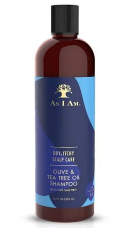 AS I AM OLIVE & TEA TREE SHAMPOO (12OZ)