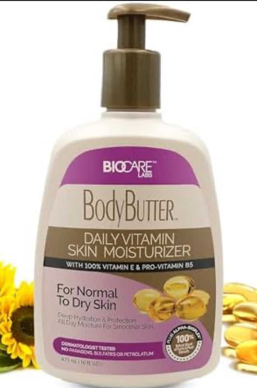 BIOCARE BODY BUTTER (16OZ) [VITAMIN E & PRO-VITAMIN]