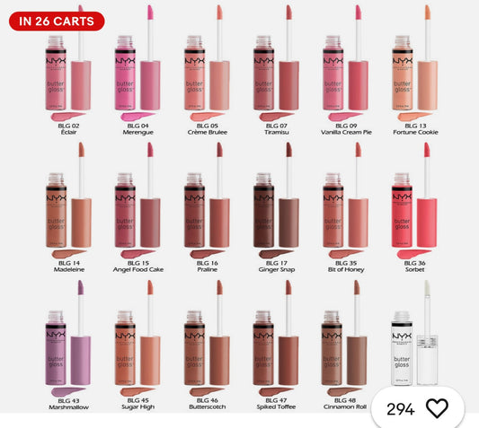 NYX Butter Lip Gloss - BLG " different colors