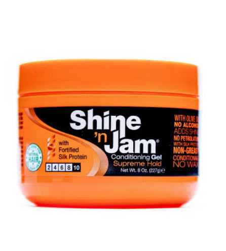AMPRO SHINE N' JAM GEL SUPREME HOLD (8OZ) (6/CS)
