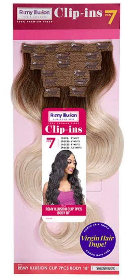REMY ILLUSION CLIP 7PCS BODY 18"