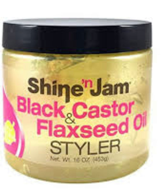 AMPRO GEL BLACK CASTOR & FLAXSEED (8OZ) (12/CS)