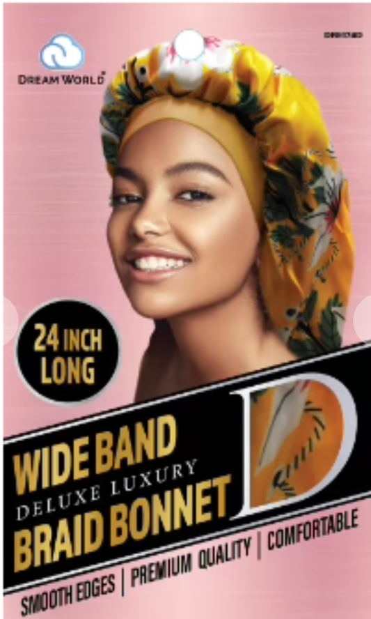 DRE174D (DREAM W-WIDE BAND BRAIDS BONNET-DESIGN)