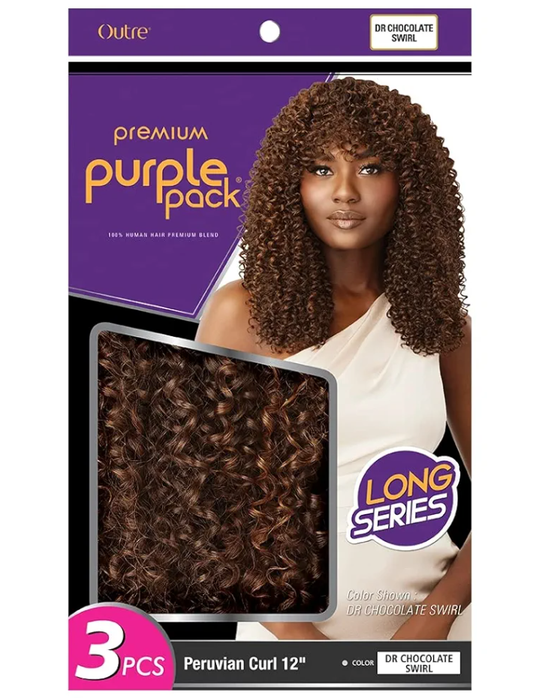 HWPL3PC12 (HH PURPLE PACK 3PCS LONG PERUVIAN CURLS)