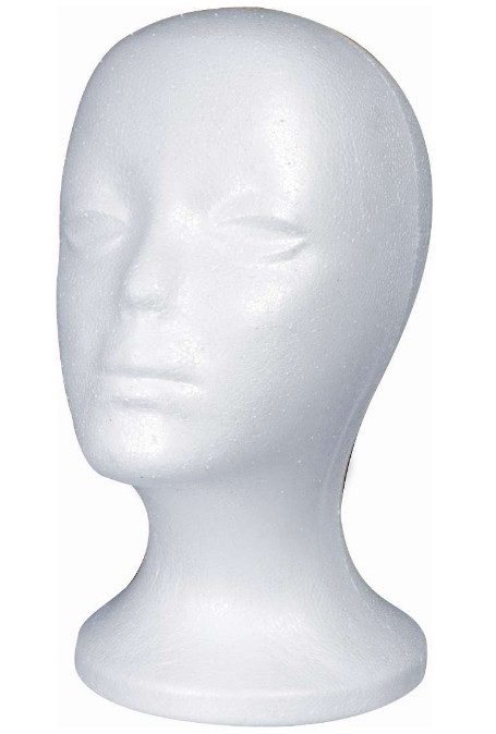 BR77101 (DREAM STYRO FOAM HEAD- WHITE)